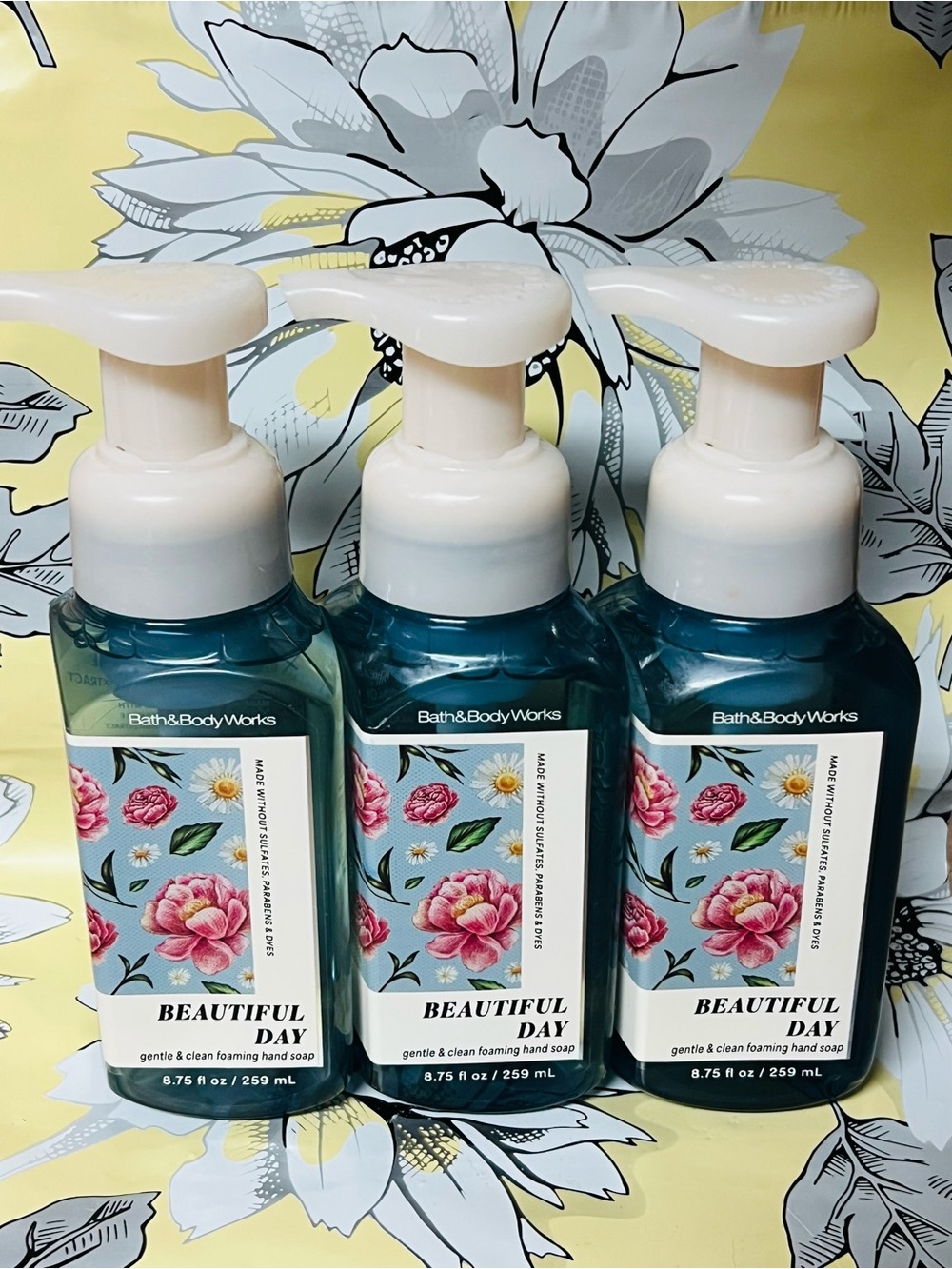3 Bath & Body Works Beautiful Day Foaming Hand Soap -